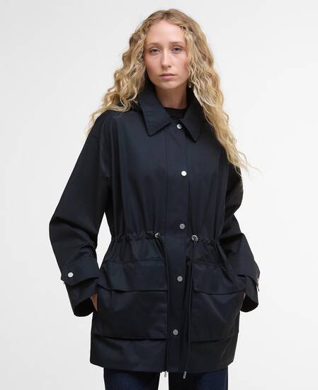 Fallyn Showerproof Jacket Dark Navy/Hessian Tartan