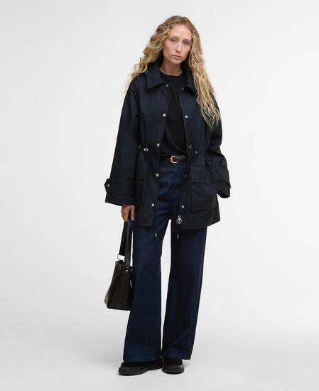 Fallyn Showerproof Jacket Dark Navy/Hessian Tartan