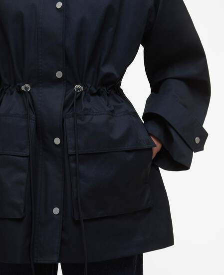 Fallyn Showerproof Jacket Dark Navy/Hessian Tartan