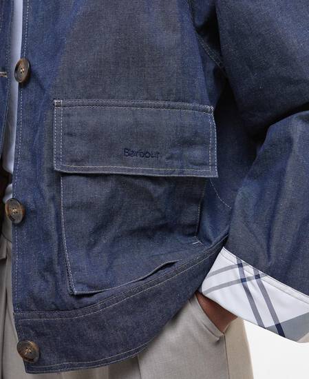 Demi Showerproof Jacket Indigo/Hessian Tartan