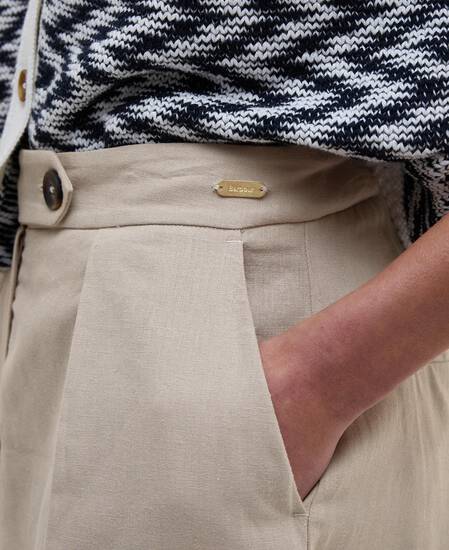 Lucy Wide-Leg Trousers Light Sand