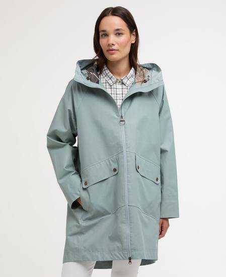 Heron Waterproof Jacket Blue Sage/Gardenia