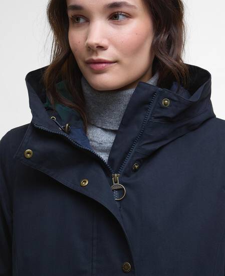 Bamburgh Waterproof Jacket Deep Navy/Blackwatch