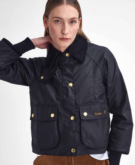 Cropped Beadnell Waxed Jacket 
