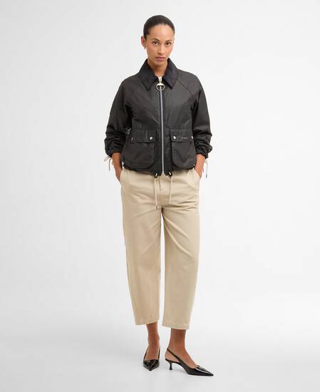 Marron Waxed Jacket Grey/Dress