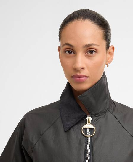 Marron Waxed Jacket Grey/Dress