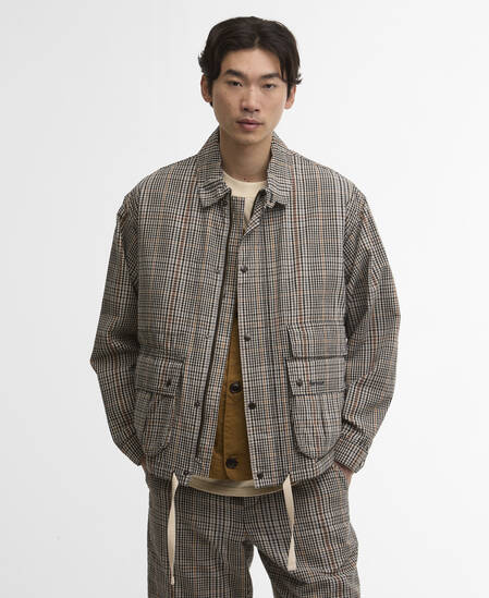 Westoe Check Casual Jacket Neutral Check