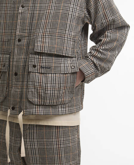 Westoe Check Casual Jacket Neutral Check