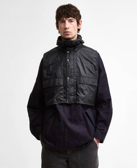 Barbour x Kaptain Sunshine Transport Smock Casual Jacket Dark Indigo
