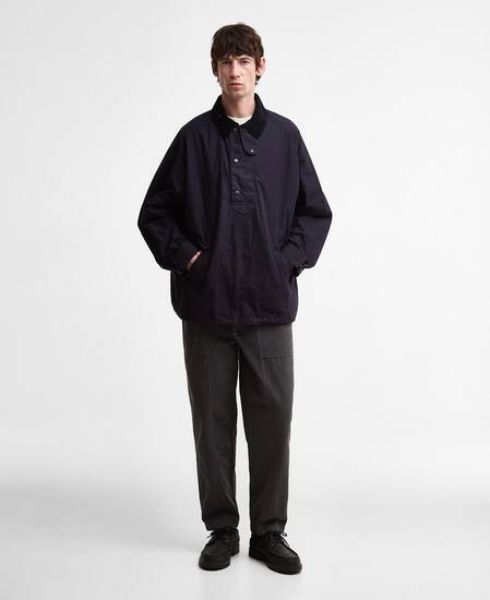 Barbour x Kaptain Sunshine Transport Smock Casual Jacket Dark Indigo