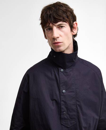 Barbour x Kaptain Sunshine Transport Smock Casual Jacket Dark Indigo