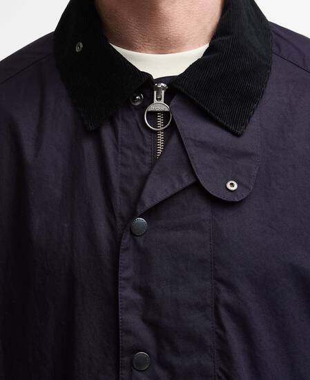 Barbour x Kaptain Sunshine Transport Smock Casual Jacket Dark Indigo