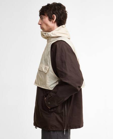 Barbour x Kaptain Sunshine Transport Smock Casual Jacket Light Olive