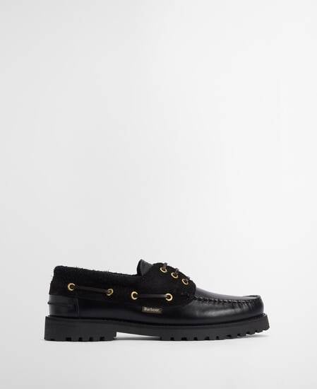 Re-Engineered Deck Boat Shoes Black