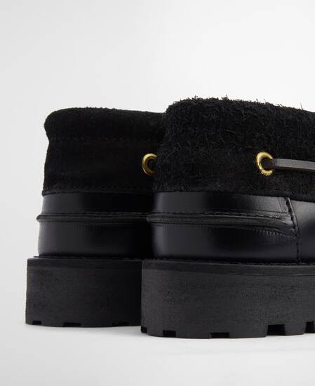 Re-Engineered Deck Boat Shoes Black