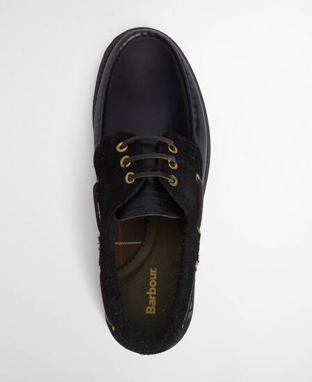 Re-Engineered Deck Boat Shoes Black