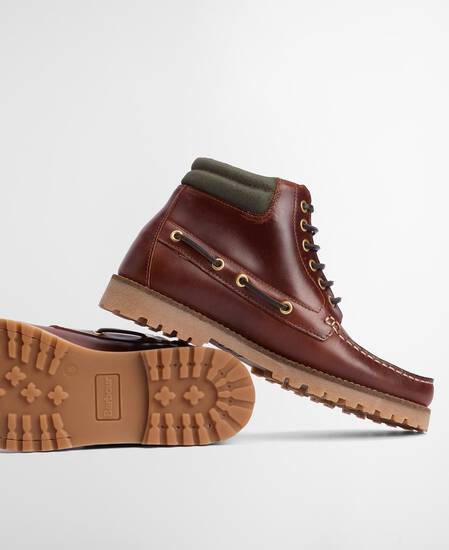 Tiller Moccasin Boots Mahogany