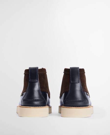 Hadston Chukka Boots Navy/Dark Brown