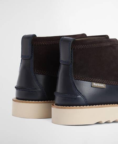 Hadston Chukka Boots Navy/Dark Brown