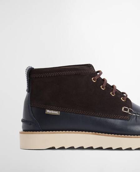 Hadston Chukka Boots Navy/Dark Brown