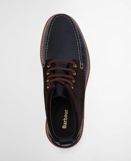 Hadston Chukka Boots Navy/Dark Brown