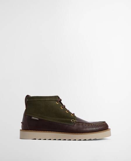 Hadston Chukka Boots Olive/Dark Brown