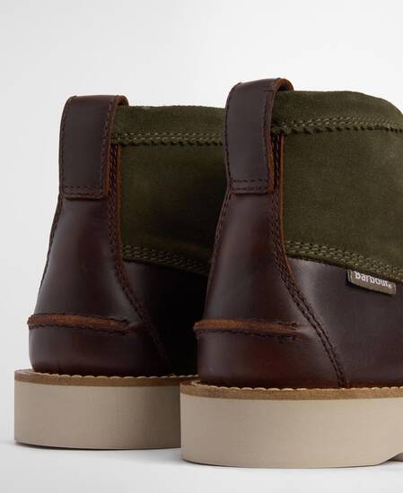 Hadston Chukka Boots Olive/Dark Brown
