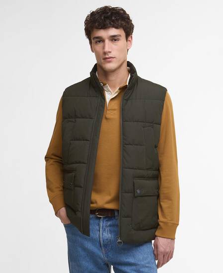 Bedale Puffer Gilet Sage