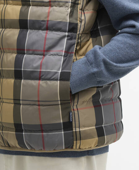 Reversible Tartan Puffer Gilet Dress Tartan