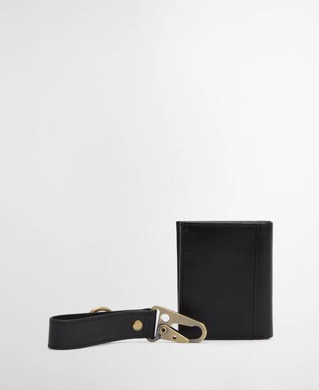 Brunton Leather Gift Set Black Tartan Emboss