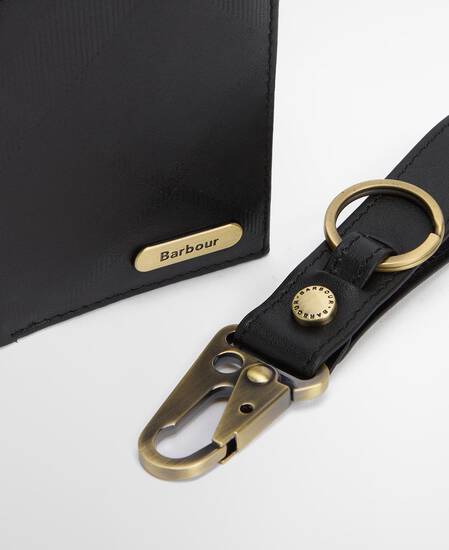 Brunton Leather Gift Set Black Tartan Emboss