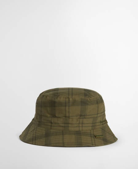 Tartan Transport Bucket Hat Dusky Green Tartan