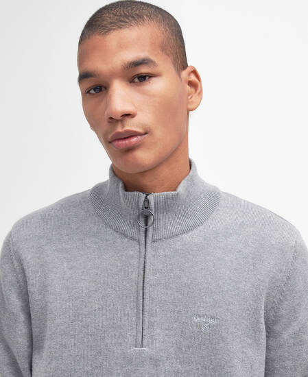 Cotton Quarter-Zip Jumper 