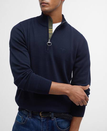 Cotton Quarter-Zip Jumper 