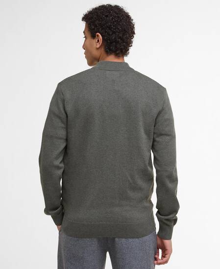 Essential Carn Quilted Jumper Olive