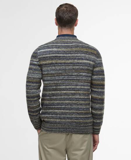 Pateley Striped Crew Neck Jumper Inky Marl