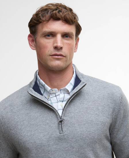 Kelson Quarter-Zip Jumper Grey Marl