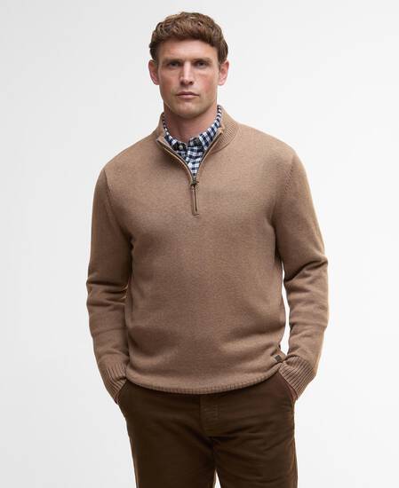 Kelson Quarter-Zip Jumper Stone