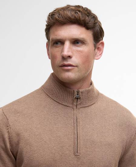 Kelson Quarter-Zip Jumper Stone