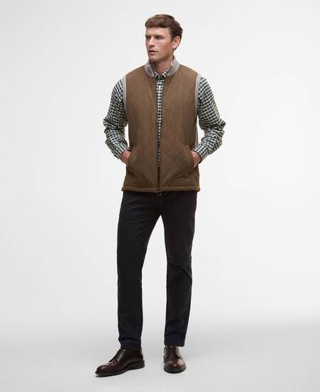Shoveler Knitted Gilet Stone