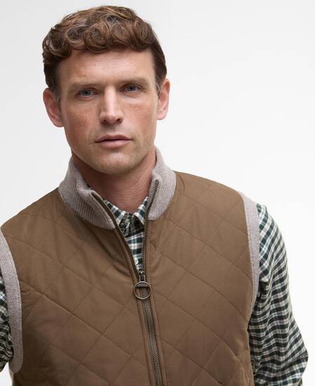 Shoveler Knitted Gilet Stone