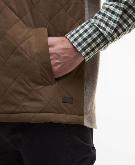 Shoveler Knitted Gilet Stone