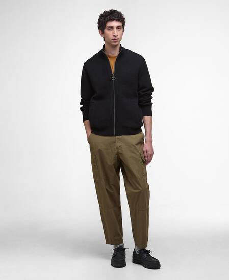 Milburn Zip-Up Jumper Black