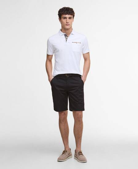 Corpatch Tailored Short-Sleeved Polo Shirt White