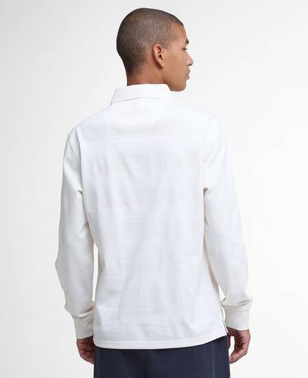 Waketown Tailored Long-Sleeved Polo Shirt Whisper White