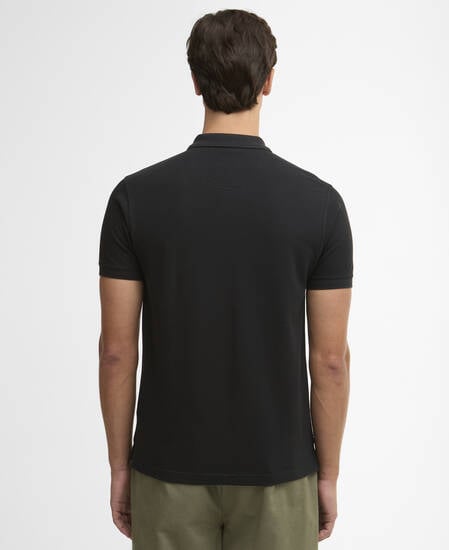 Pima Cotton Tailored Polo Black
