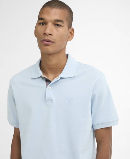 Pima Cotton Tailored Polo Sky
