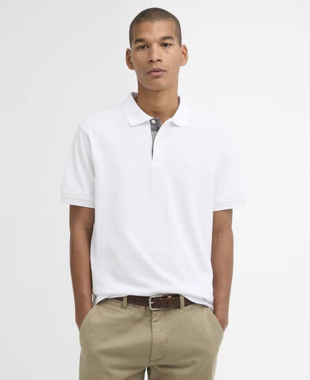 Pima Cotton Tailored Polo White