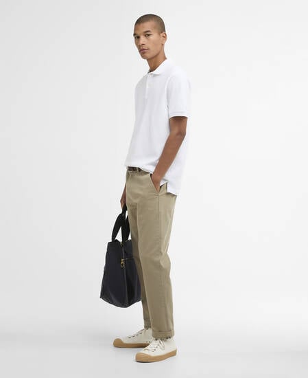 Pima Cotton Tailored Polo White