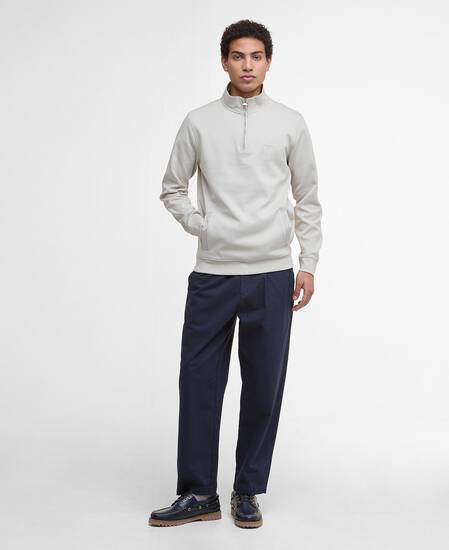 Lambeth Interlock Quarter-Zip Sweatshirt Mist